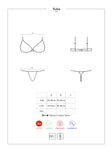 Obsessive Tulia Bra and Panties Set | Angel Clothing