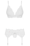 Obsessive White Lingerie Set | Angel Clothing