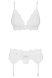 Obsessive White Lingerie Set | Angel Clothing