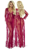 Provocative 7046 Elegant Robe Wine | Angel Clothing