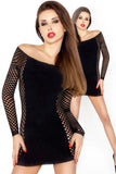 Passion BS025 Mesh Dress Black | Angel Clothing