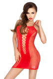 Passion BS027 Mesh Dress Red | Angel Clothing