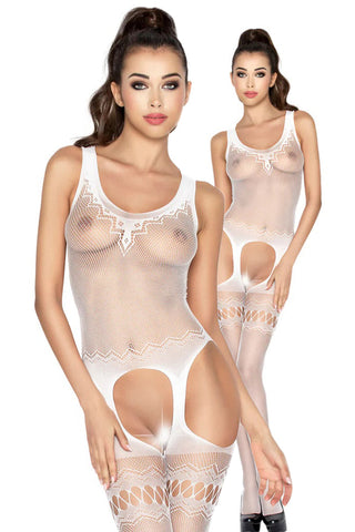Passion BS038 Bodystocking White
