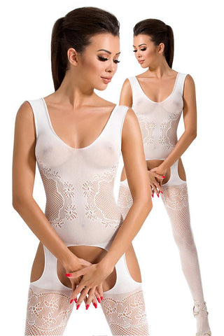 Passion BS046 Bodystocking White