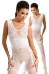 Passion BS052 Bodystocking White
