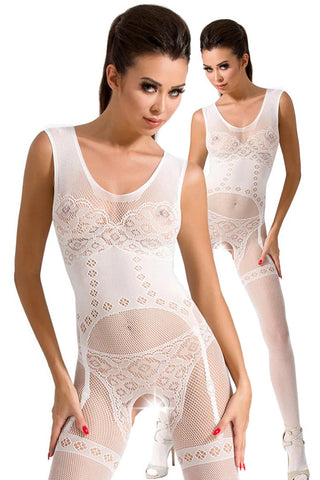Passion BS052 Bodystocking White