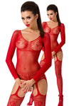 Passion BS055 Bodystocking Red