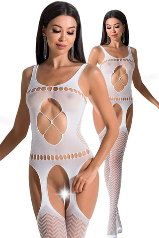 Passion BS057 Bodystocking White
