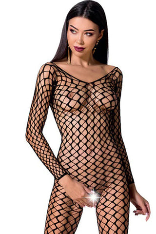 Passion Bodystocking BS068 Black | Angel Clothing