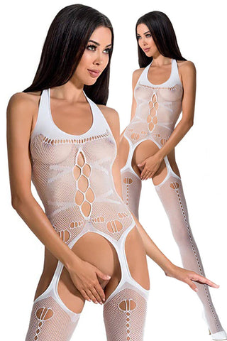 Passion Bodystocking BS059 White | Angel Clothing