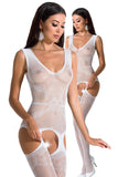 Passion Bodystocking BS062 White | Angel Clothing