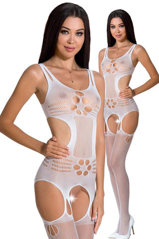 Passion Bodystocking BS066 White