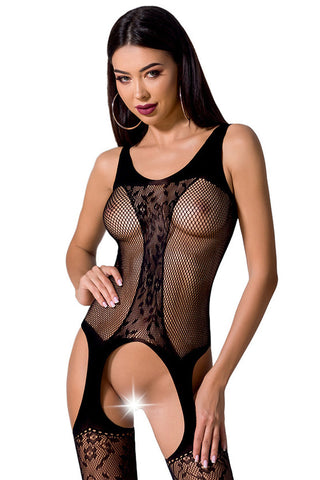Passion Bodystocking BS072 Black | Angel Clothing