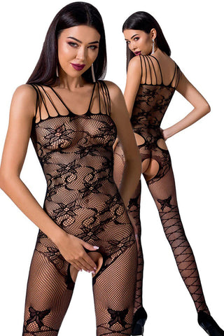 Passion Bodystocking BS076 Black | Angel Clothing