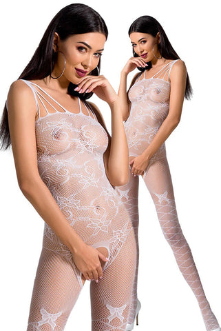 Passion Bodystocking BS076 White | Angel Clothing