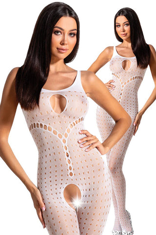 Passion Bodystocking BS078 White | Angel Clothing