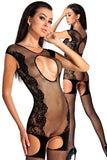 Passion Bodystocking BS082 Black | Angel Clothing