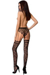 Passion Lingerie S003 Stockings Black | Angel Clothing