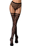 Passion Lingerie S003 Stockings Black | Angel Clothing