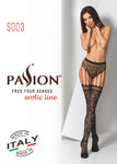Passion Lingerie S003 Stockings Black | Angel Clothing