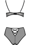 Passion Lovelia Bikini Lingerie Set Black | Angel Clothing