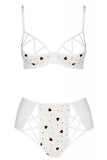 Passion Lovelia Bikini Lingerie Set White | Angel Clothing