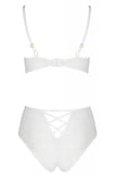 Passion Lovelia Bikini Lingerie Set White | Angel Clothing