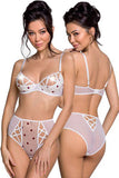 Passion Lovelia Bikini Lingerie Set White | Angel Clothing
