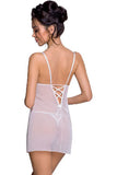Passion Lovelia Chemise White (S/M, 2XL/3XL) | Angel Clothing