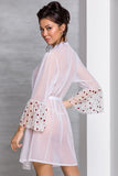 Passion Lovelia Penignoir Dressing Gown White (2XL/3XL) | Angel Clothing