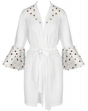 Passion Lovelia Penignoir Dressing Gown White (2XL/3XL) | Angel Clothing