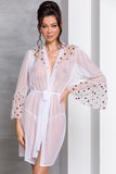 Passion Lovelia Penignoir Dressing Gown White (2XL/3XL) | Angel Clothing