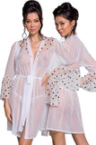 Passion Lovelia Penignoir Dressing Gown White (2XL/3XL) | Angel Clothing