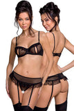 Passion Lovelia Lingerie Set Black | Angel Clothing