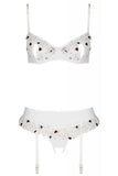 Passion Lovelia Lingerie Set White | Angel Clothing
