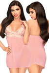 Penthouse Bedtime Story Mini Dress Rose