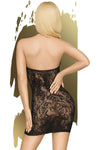 Penthouse Cautious Cat Mesh Dress Black | Angel Clothing