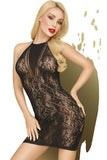 Penthouse Cautious Cat Mesh Dress Black | Angel Clothing