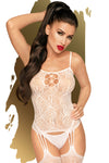 Penthouse Eye Of The Storm White Bodystocking | Angel Clothing