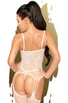 Penthouse Eye Of The Storm White Bodystocking | Angel Clothing