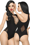 Penthouse Hotter Than Hell Teddy, Stockings (XL) | Angel Clothing