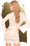 Penthouse Hypnotic Power White Kimono | Angel Clothing