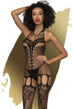 Penthouse Fancy Me Bodystocking Black (XL) | Angel Clothing