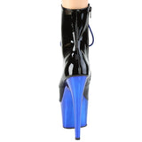 Pleaser ADORE 1020 Royal Blue Chrome Boots | Angel Clothing