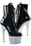 Pleaser ADORE-1020LG Boots Silver Glitter | Angel Clothing