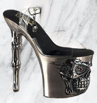 Pleaser Rapture 808-LT Shoes Pewter | Angel Clothing