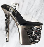 Pleaser Rapture 808-LT Shoes Pewter | Angel Clothing