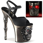 Pleaser Rapture 809-LT Shoes Pewter | Angel Clothing