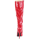 Pleaser SEDUCE-2000 Boots Red | Angel Clothing