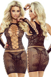 Provocative Black Dress PR1532